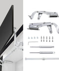 Cabinet Door Hinges, Folding Lift Up Top Vertical Swing Furniture Hinges kit with Allen Key and pneumatic arms
