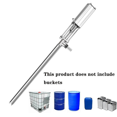 LHQYA 95cm Stainless Steel Pneumatic Chemical Pump, Pneumatic Piston Pump with 95cm tube and 25/32mm outlet for viscous liquids