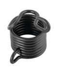 Close-up of a black spring from Air Hammer Bit Set Four Piece Including Three 0.401 Inch Shank Pneumatic Chisel Bits And One Spring