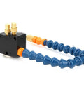Universal Pneumatic Thin Mist Coolant Sprayer For CNC Engraving And Metalworking Machines, brass nozzle close-up