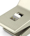 Close-up of 1/4" NPT Latching Pneumatic Foot Operated Pedal Valve Switch 5 Way 2 Position with Protective Shield FOV-N320AC