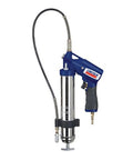 Heavy Duty Pneumatic Grease Gun With 30 Inch High Pressure Hose And 6000 PSI Power, variable speed trigger, side view