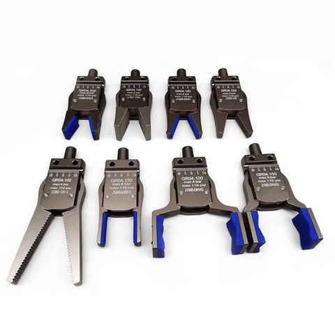 Set of Magnetic Gripper Fixtures for Pneumatic Systems in Red Wine Color, Durable Tools for Automated Workflows and 3D Printer Attachment