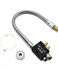 No Leak Mist Coolant Lubrication Spray System for Lathe Milling Drilling and Engraving Machines, with flexible nozzle and accessories.