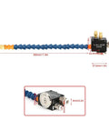Universal Pneumatic Thin Mist Coolant Sprayer For CNC Engraving And Metalworking Machines With Brass Nozzle shown in dimensions