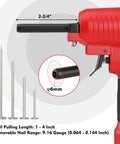 Close-up of a Pneumatic Nail Remover And Denailer For Wood Work Pieces Heavy Duty Punch Nailer Puller 60 To 100 PSI with 6mm nose.