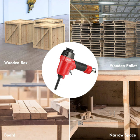 Pneumatic Nail Remover And Denailer For Wood Work Pieces Heavy Duty Punch Nailer Puller 60 To 100 PSI With 6mm Nose for pallets and boxes