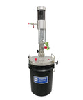 COSMOSTAR P0204 2:1 Air Operated Pneumatic Oil/Chemical Transfer Pump (Stainless Steel Type, 5 Gallon Drum) with Round Pail Cover