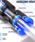 Close-up of 30 Pcs Pneumatic Straight Push Connectors Set Plastic Quick Release Air Line Fittings showing sealing components.
