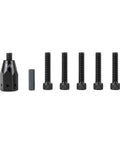 Industrial Grade Pneumatic Rivet Nut Gun Kit With Heads For 10-24 1/4 5/16 And 3/8 Inch Sizes Quick Change Nosepiece 20 Mandrels Included
