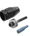 Pneumatic Rivet Nut Head Set For Air Riveters M5 M6 M8 M10, Four Size Kit With Hex Straight Shank, Durable Pull Setter Attachment