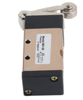 2 Position 5 Way Pneumatic Hand Pull Valve Roller Type Pneumatic Mechanical Valve 1/4" PT Port Aluminum Alloy Pneumatic Switch Valve MV-09 Pneumatic Control Reversing Valve