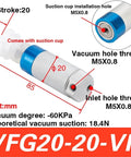 Heavy Duty Mechanical Arm Gripper Cylinder With Pro Grade Pneumatic Actuation And Vacuum Generator Suction Cup For Robotic Automation