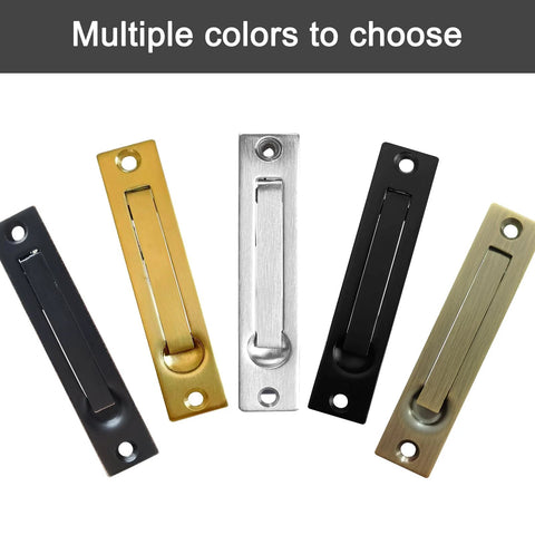 Multiple color options for Pocket Door Edge Pull In Antique Brass For Hidden Edge Access And Easy Operation
