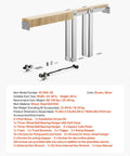 Pocket Door Frame Kit For 24-36 Inch Wide Doors, 80 Inch High, Two-Way Soft Close Mechanism, Premium Galvanized Steel Construction