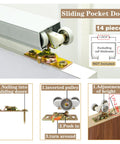 Two Pack Pocket Door Frame Roller Set For Sliding Doors Top Hanger Rollers For Johnson Hardware Kit 1125 And 1500 detail view