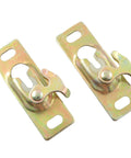 2PCS Sliding Door Hangers With Screws Pocket Door Hardware Kit For Storage Rooms And RV Sliding Doors Durable Galvanized Steel Construction Rust Resistant