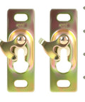 Heavy Duty Pocket Door Hardware Kit 2 Pack With Sliding Rollers And Hanger Plates Surface Mounted Includes Mounting Screws