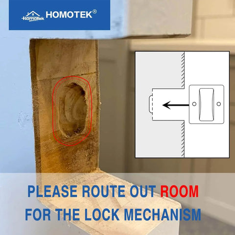 Installation guide for Privacy Sliding Door Lock With Pull For Pocket Doors 1-3/8 Inch Thick Black Reversible