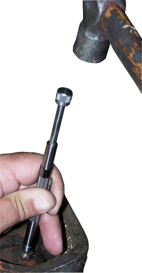 Using Pocket Model Grease Joint Rejuvenator Tool By IPA Tools Innovative Products Of America for unclogging in machinery.