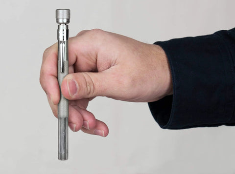 Hand holding Pocket Model Grease Joint Rejuvenator Tool By IPA Tools Innovative Products Of America for lubrication tasks