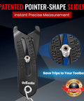 Bolt Size Finder Keychain Gauge for Bolts and Nuts SAE Five Sixteenth to One Inch and Metric 8 to 25 Mm, patented design