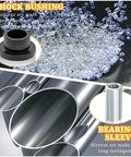12 Pcs Shock Absorber Bushings Bearings Kit For Polaris Ranger 2x4 4x4 6x6 EFI XP, material close-up and description