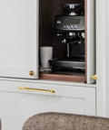 10 Pack Polished Brass Cabinet Pulls 5 Inch Hole Center 128mm Solid Zinc Alloy Handles on kitchen cupboard