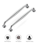 Set Of 5 Polished Chrome 7.5 Inch Cabinet Handles Solid Zinc Alloy Drawer Pulls For Kitchen Cabinets And Cupboards with features