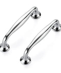 20 Pack 3-3/4 Inch Polished Chrome Cabinet Handles Solid Zinc Alloy Cupboard And Drawer Pulls For Kitchen Cabinets And Furniture