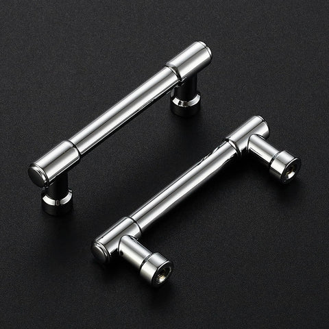 20 Pack 3 Inch Hole Center Solid Kitchen Cabinet Handles In Polished Chrome Dresser Pulls And Cabinet Drawer Pulls For Kitchen Cupboard Hardware Durable Zinc Alloy 3 Inch Center Spacing 1/2 Inch Width 1-1/4 Inch Projection