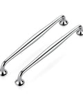 Set Of 5 Polished Chrome 7.5 Inch Cabinet Handles Solid Zinc Alloy Drawer Pulls For Kitchen Cabinets And Cupboards
