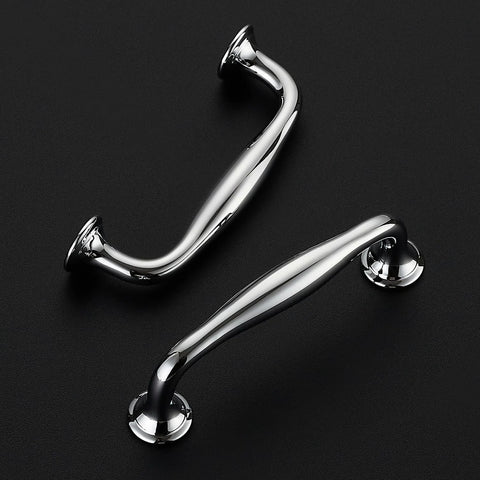20 Pack 3-3/4 Inch Polished Chrome Cabinet Handles Solid Zinc Alloy Cupboard And Drawer Pulls For Kitchen Cabinets And Furniture