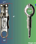 Quick Release Panic Strap Snap Hook For Motorcycle Get Back Whips Animal Leads And Paracord Projects 2 Pack Premium Polished Metal