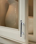 10 Pack Polished Nickel Cabinet Pulls 3 Inch Hole Center 76mm Solid Zinc Alloy Drawer Handles installed on kitchen cabinet