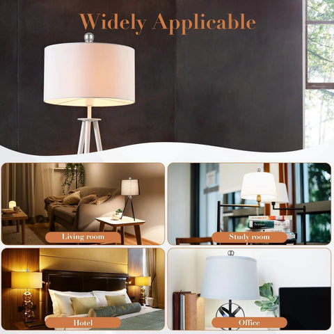 Two Pack Ball Lamp Finial Caps With 1/4-27 Inch Thread used in various lampshades in living room, study room, hotel, and office settings