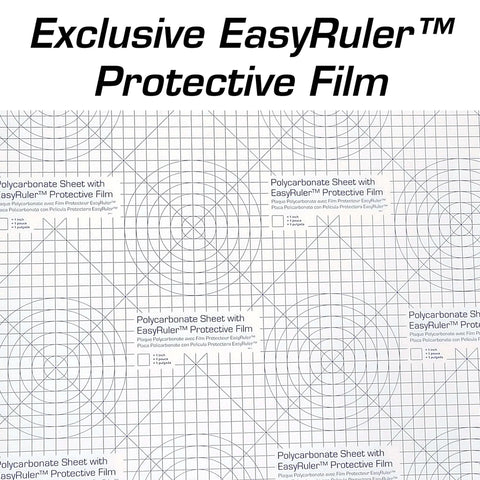 Polycarbonate Clear Plastic Sheet 12 By 18 By One Sixteenth Inch EasyRuler Film Shatter Resistant For VEX Robots DIY Hobby protective film