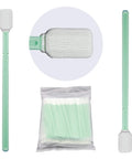 All Purpose Cleanroom Polyester Tip Swabs For Camera Lenses Optical Gear Printers Gun Cleaning Detailing And Arts Crafts Pro Grade Lint Free 100 Pack By Kashi Scientific, shown with swab close-up