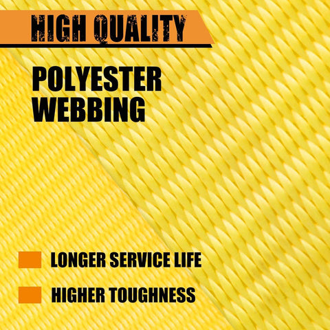 High quality polyester webbing for Heavy Duty Wheel Chock Tie Down Kit With 4,500 Lb Break Strength