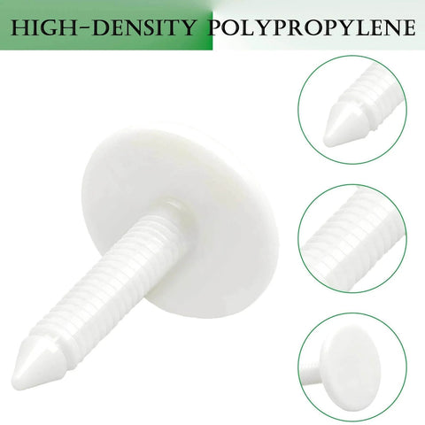1 3/8 Inch Foundation Pins And Plastic Insulation Masonry Fasteners With Christmas Tree Auto Fasteners, white polypropylene design