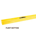 Durable 48 inch polystyrene level with 0.001 inch accuracy, built in the USA, featuring three vials and an impact resistant frame