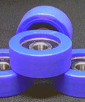 Polyurethane Blue color Rubber Bearing with tire 5x22x9mm Sealed Miniature - VXB Ball Bearings
