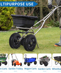 13 Inch Flat Free Wheels Tires 4.00-6 Solid Replacement Set of 2 for garden wagon and wheelbarrow with multipurpose use.