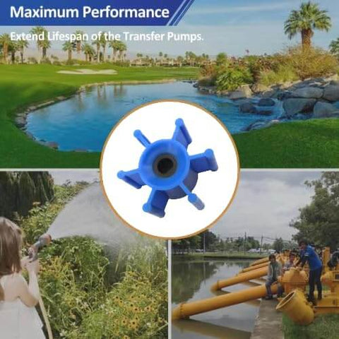 Polyurethane Impeller and O Ring Replacement Kit for Milwaukee M18 Transfer Pumps Replaces 49-16-2771