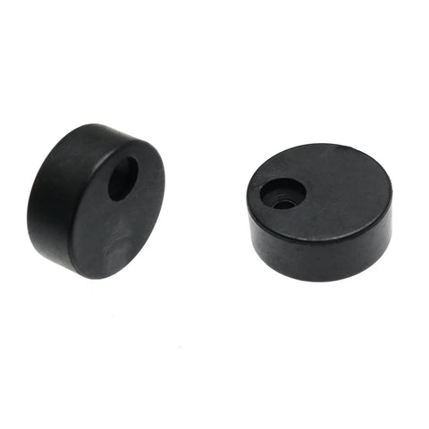 Anti Jump Pad Set For Sliding Barn Door Hardware, POM Material, Durable Under Track Safety Pads, 9mm Thick By 22mm Diameter, Two Pads