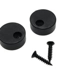 Two POM anti-jump pads and screws, 9mm thick by 22mm diameter, for sliding barn door hardware. Includes two sets (four pads) to prevent door movement.