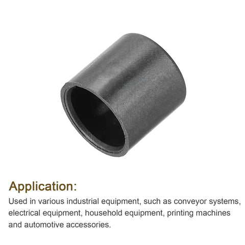 8 Pack POM Sleeve Bearings Plastic Bushings ID 8mm OD 10mm Length 10mm Self Lubricating Oilless Black Bushing for low friction machinery and DIY projects