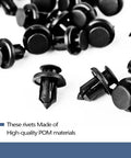 120-Piece Honda Bumper Clips POM Fastener Kit for Honda Acura Accord Civic Plastic Retainer Body Fender Liner Push Pins Rivets