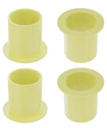 4 Pcs POM Flanged Sleeve Bearings 14mm ID 16mm OD 17mm Length With 22mm Flange Oilless Self Lubricating Yellow Bushing