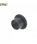 Flanged Sleeve Bearings 10mm Bore 12mm OD 10mm Length POM Oilless Bushings Black 2 Pieces Self Lubricating Plain Bearings With Flange Diameter 18mm And Flange Thickness 1mm